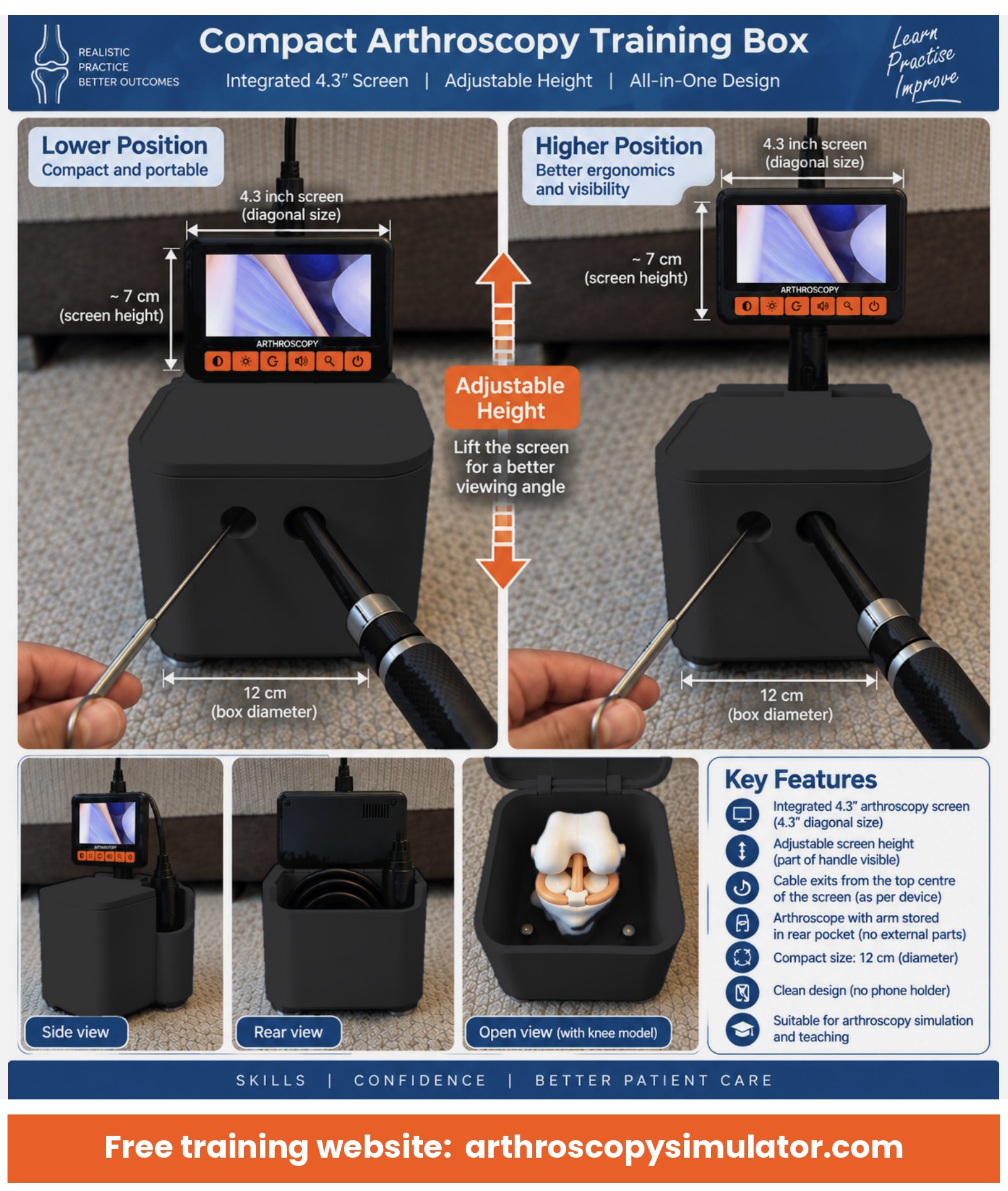 Full product overview with dimensions