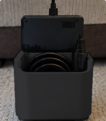 Rear view with storage pocket