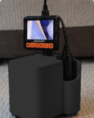 Side view of the training box